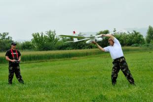 Robotrepülőgép Esztergom határában (MTI)