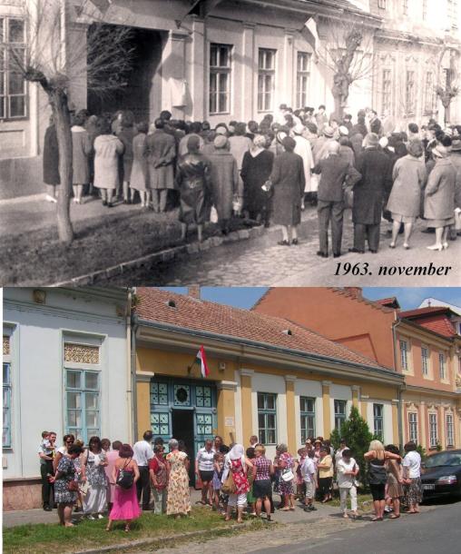Emléktábla avatása 1963-ban a Belvárosi Óvoda fennállásának századik évfordulóján és koszorúzás 2013-ban a százötvenediken. Emléktábla avatása 1963-ban a Belvárosi Óvoda fennállásának századik évfordulóján és koszorúzás 2013-ban a százötvenediken.