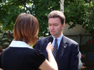 Habsburg György Esztergom-Kertvárosban, - 2009 május