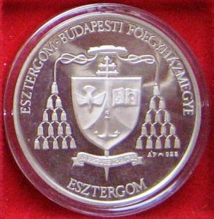 ESZTERGOM-BUDAPESTI FŐEGYHÁZMEGYE  ESZTERGOM  Ag hátlap